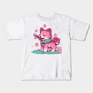 Spring Time Shiba Kids T-Shirt